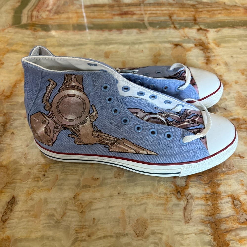 Converse Men's High Top Sneakers Shoes Blue CT All Star N8 Van‎ Dyke Size 9
